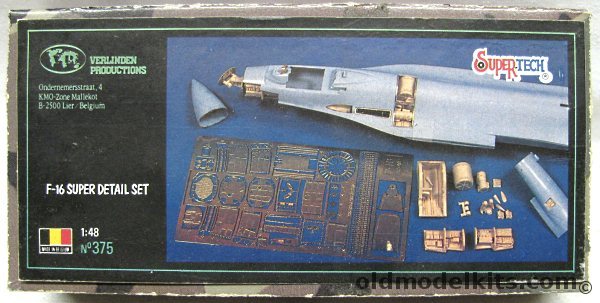 Verlinden 1/48 F-16 Falcon Super Detail Set for Hasegawa Kit, 375 plastic model kit